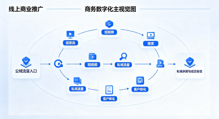 郸城县线上商业推广怎么做？全域流量闭环搭建与低成本转化实战指南